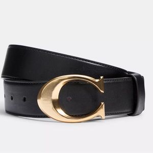 Coach Signature Buckle Belt